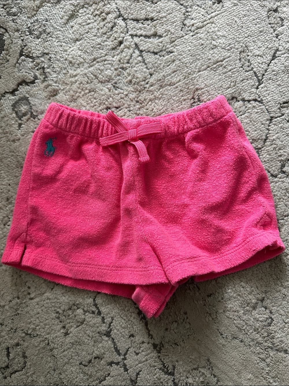 Ralph Lauren Hot Pink Terry‎ Knit Girls' Shorts